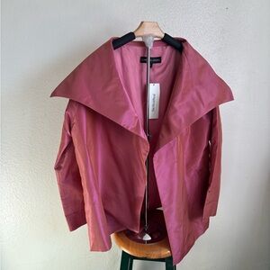 Adrienne Landau 1990s collection Women's Pink Satin Jacket